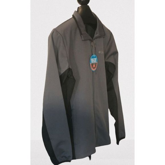 📦 NEW Mens Large COLUMBIA Comin' In Hot Full Zip Jacket Sweatshirt Black AM1538 - Picture 4 of 5